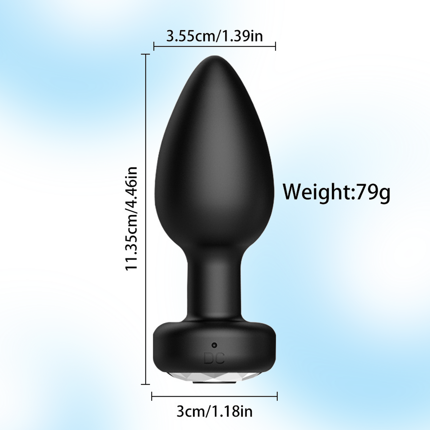 Anal Plug, Centerel Remote Vibrating Anal Plug with 6 Vibration Modes Sex Toys for Men Women