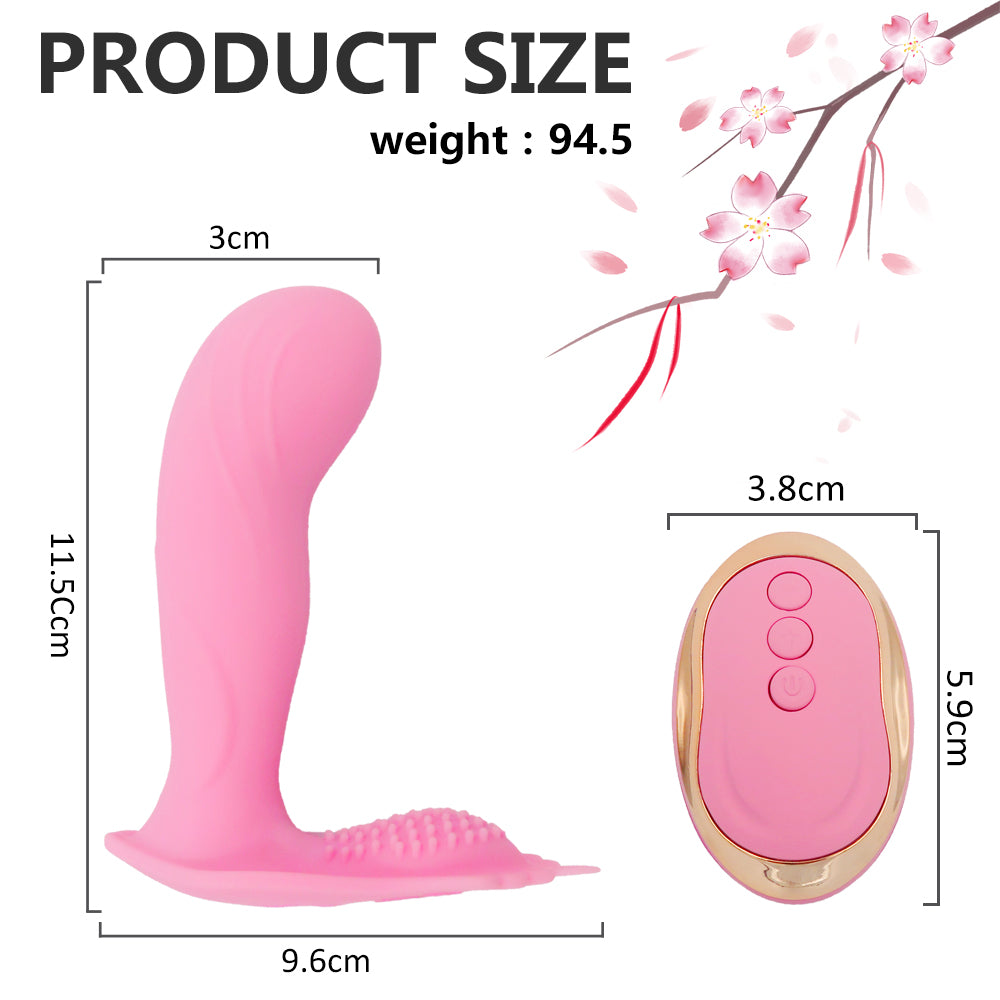 Wearable Panty Vibrator IPX7 Waterproof with Wireless Remote Control for G-Spot Clit Stimulation, Rechargeable Butterfly Vibration 10 Vibration Modes