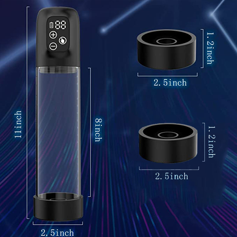 Centerel Electric Vacuum Penis Pump IPX4 Full Waterproof with 6 Sucking Modes Penis Massager Stimulator Penis Enlargement Sex Toy for Stronger Bigger Erections