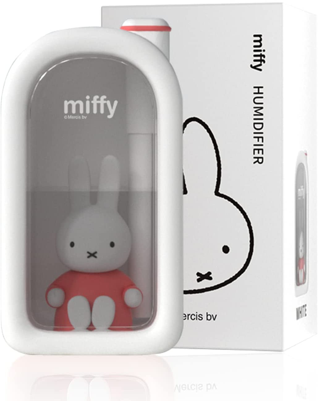 Miffy Cool Mist Humidifier - Ultrasonic Quiet Humidifiers, Miffy Humidifier Mini Cute Humidifier with Night Light, 380ml Cute Humidifiers for Bedroom/Babies Nursery/Office, Blue