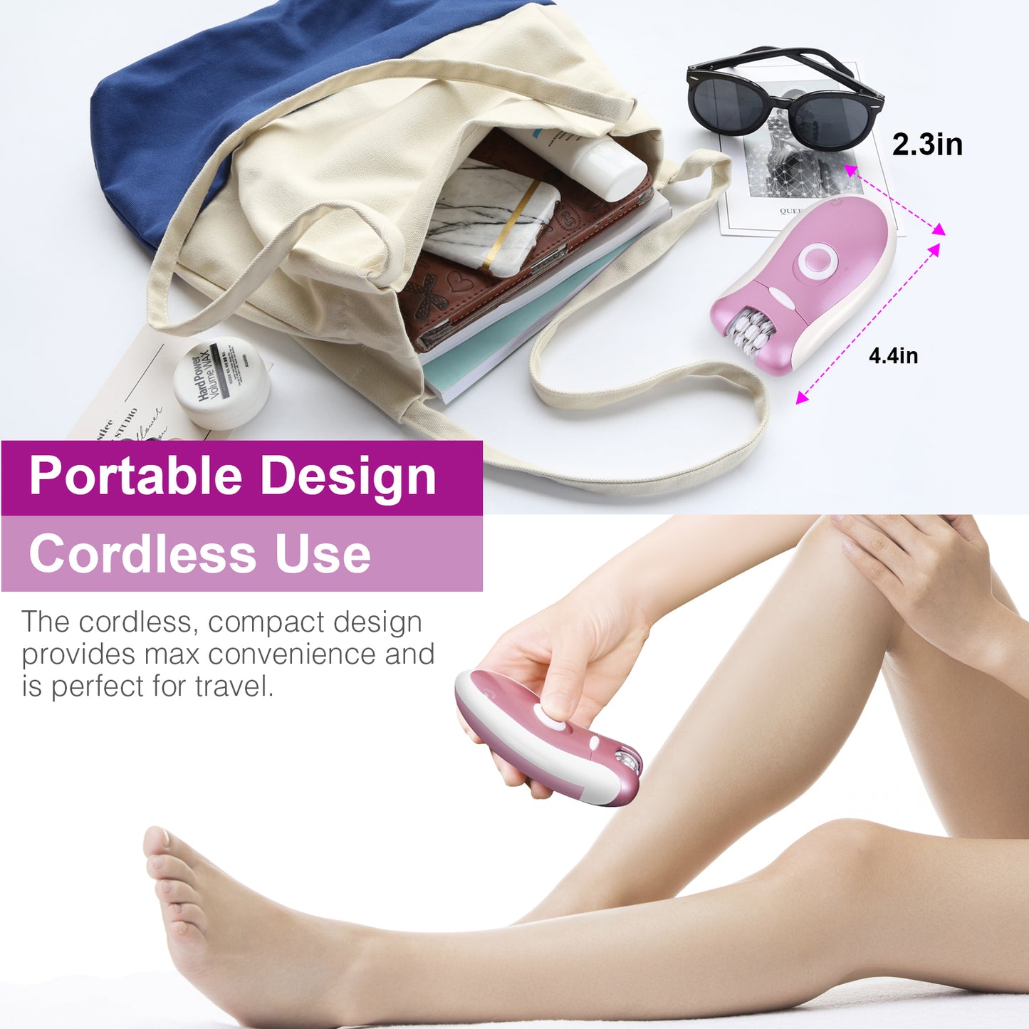 Besunny Epilator for Women for Long-Lasting Hair Removal, Womens Electric Razor Shaver