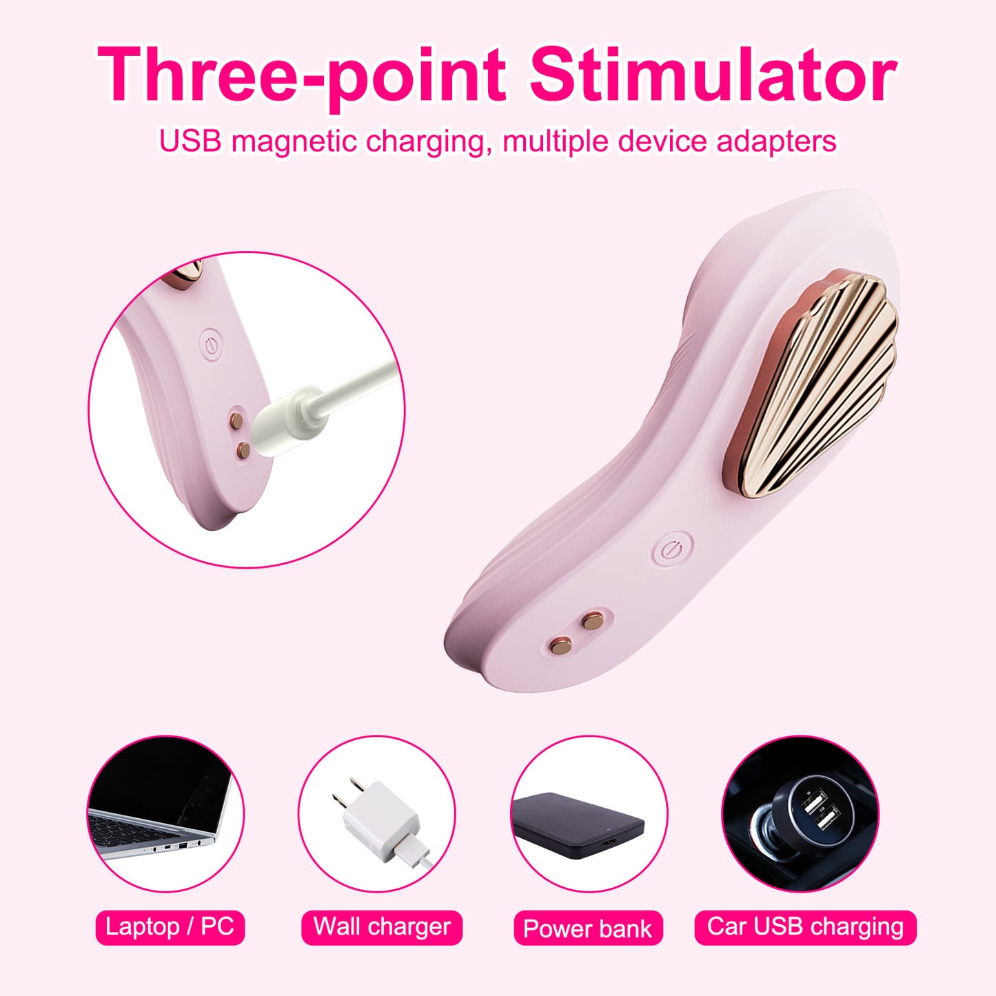 Centerel Wearable Panty Vibrator Remote Control with APP,9 Vibrations G Spot Vibrator,Rechargeable Vibrator with Magnetic Clip Adult Sex Toys for Women