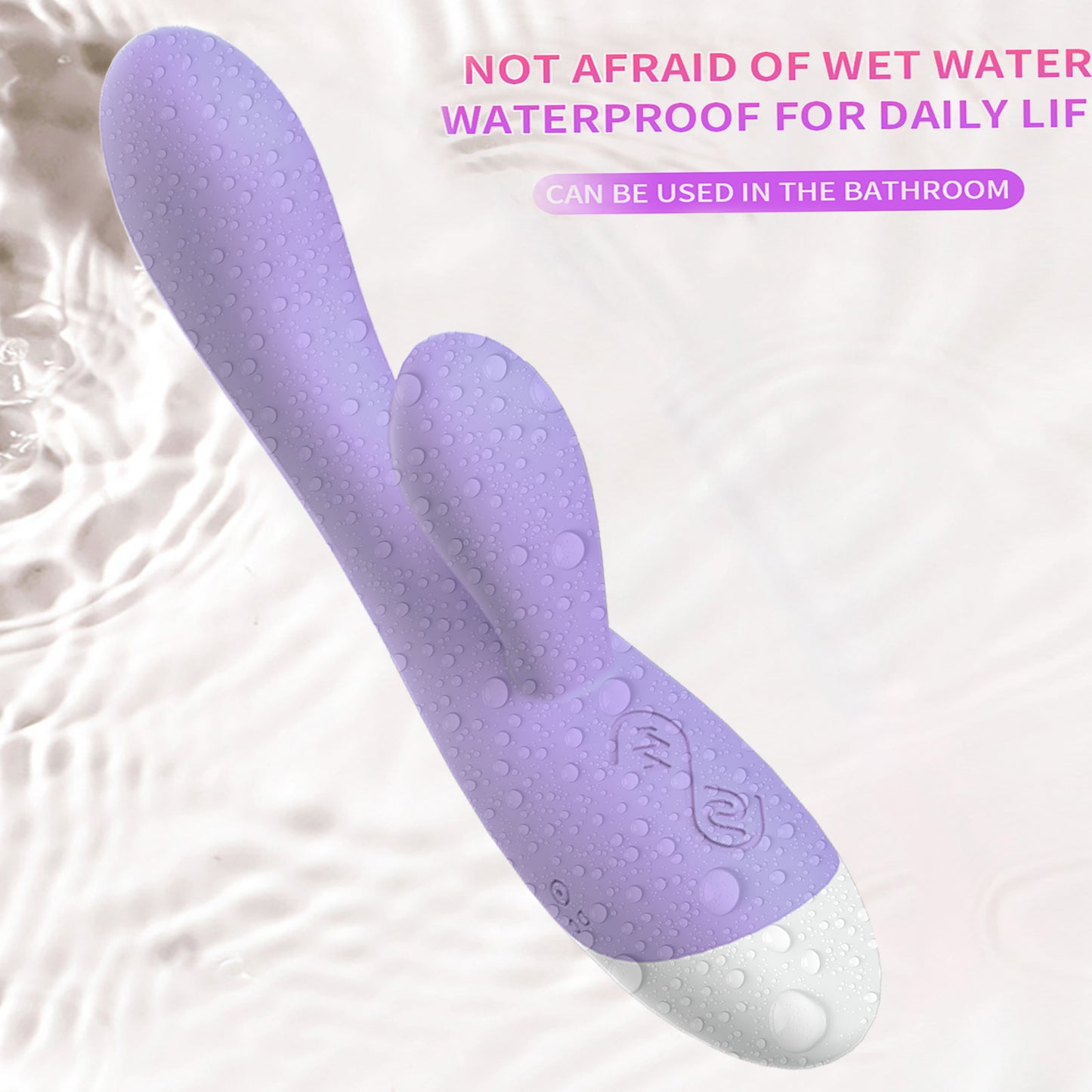 Centerel Rabbit Vibrator G-spot Stimulation Massager with 12 Vibrations Powerful Dual Motors Adult Sex Toys for Women-Purple