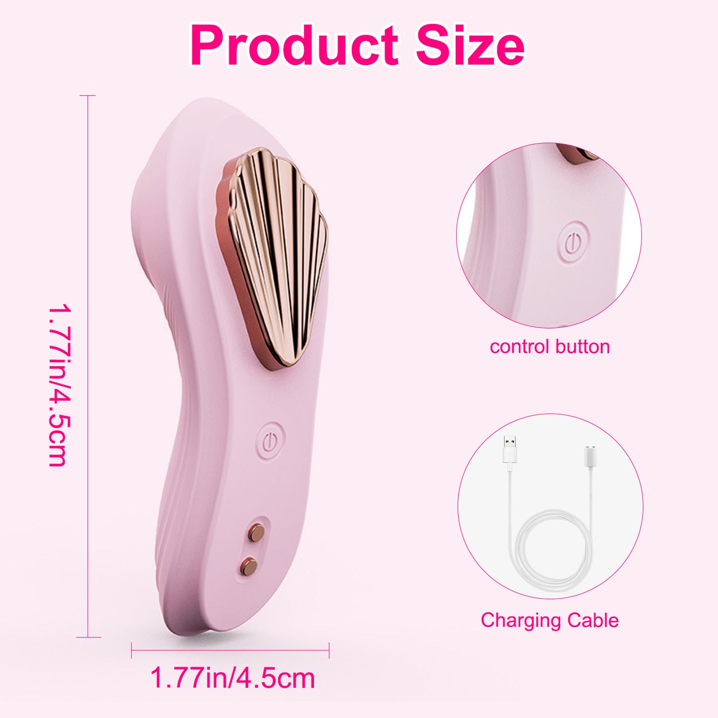 Centerel Wearable Panty Vibrator Remote Control with APP,9 Vibrations G Spot Vibrator,Rechargeable Vibrator with Magnetic Clip Adult Sex Toys for Women