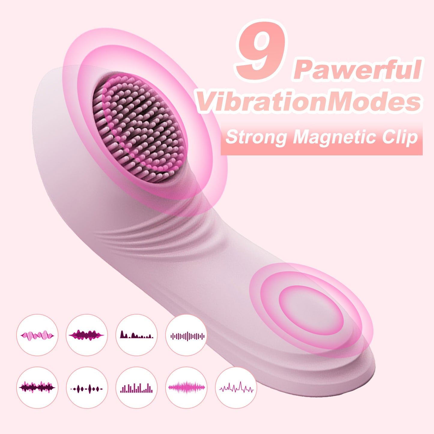 Centerel Wearable Panty Vibrator Remote Control with APP,9 Vibrations G Spot Vibrator,Rechargeable Vibrator with Magnetic Clip Adult Sex Toys for Women