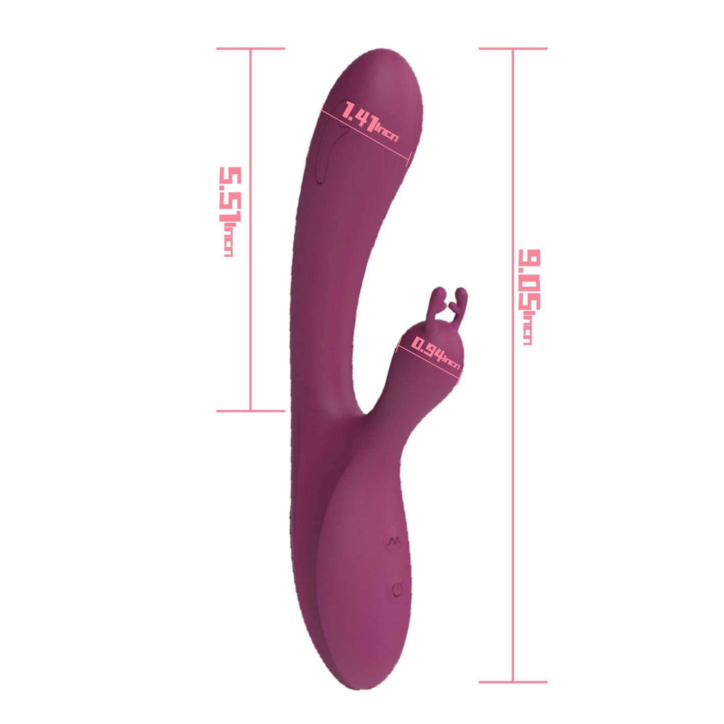 Rabbit Vibrator Sex Toys,Centerel G Spot Vibrator with 10 Powerful Vibrations Dual Motors Adult Toys for Women or Couple, Purple