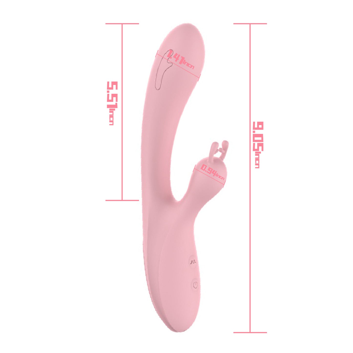 Rabbit Vibrator Sex Toys,Centerel G Spot Vibrator with 10 Powerful Vibrations Dual Motors Adult Toys for Women or Couple,Pink