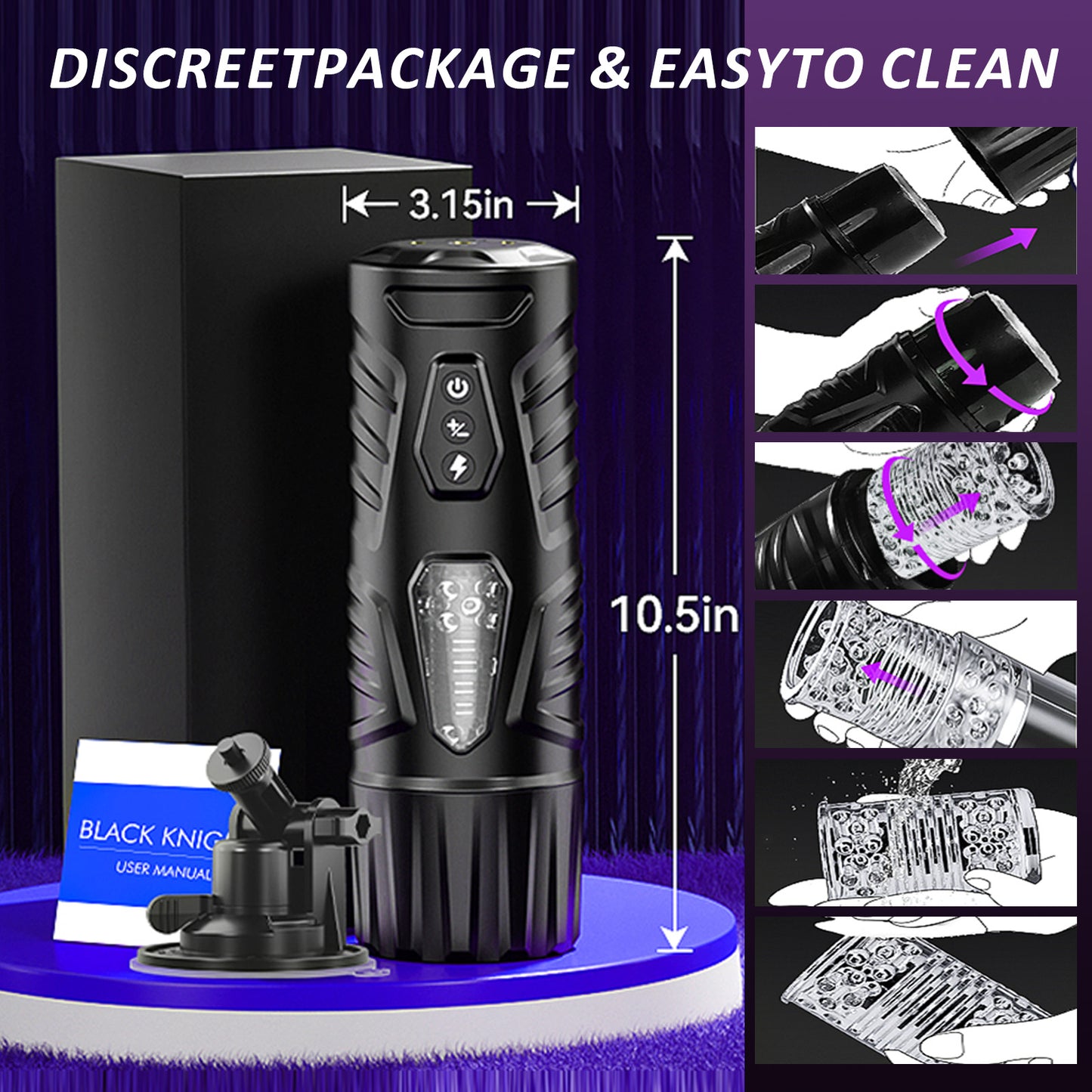 Centerel Automatic Male Masturbator with 7 Thrusting & 7 Rotating Modes Sex Toys for Men