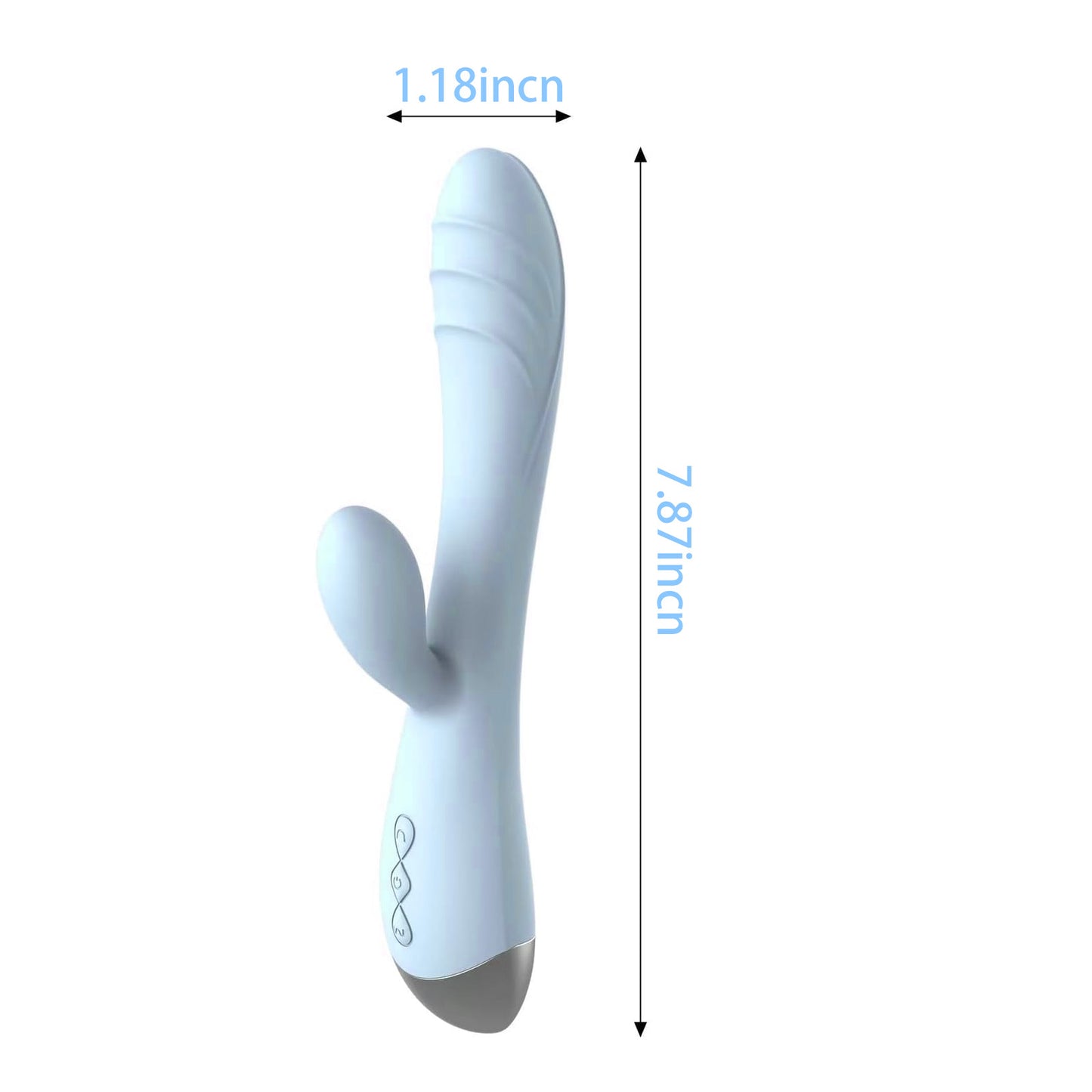 Centerel Rabbit Vibrator with 10 Vibrations & Dual Motors,G Spot Vibrator Adult Sex Toys for Women-Blue