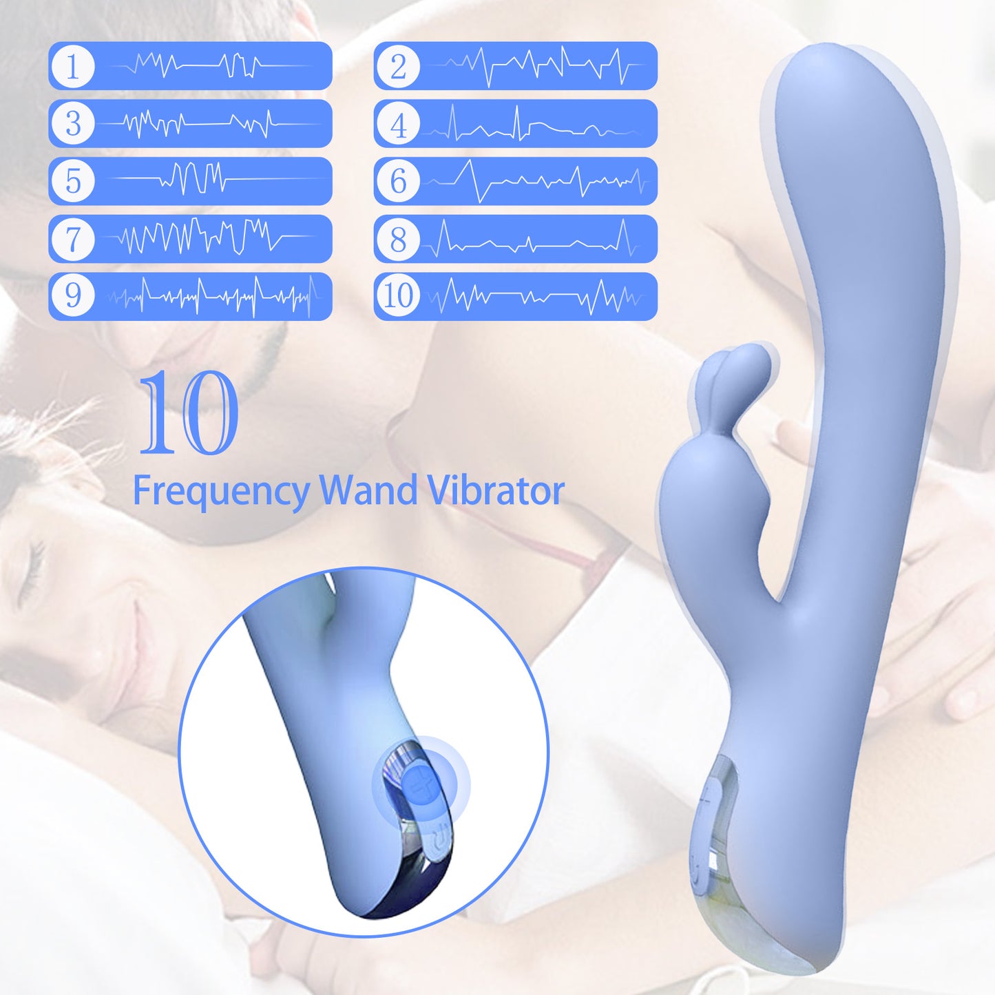 Sex Toys Rabbit Vibrator,Centerel G Spot Stimulation Vibrator with 10 Powerful Vibrations Dual Motor Adult Sex Toys for Women-Light Purple