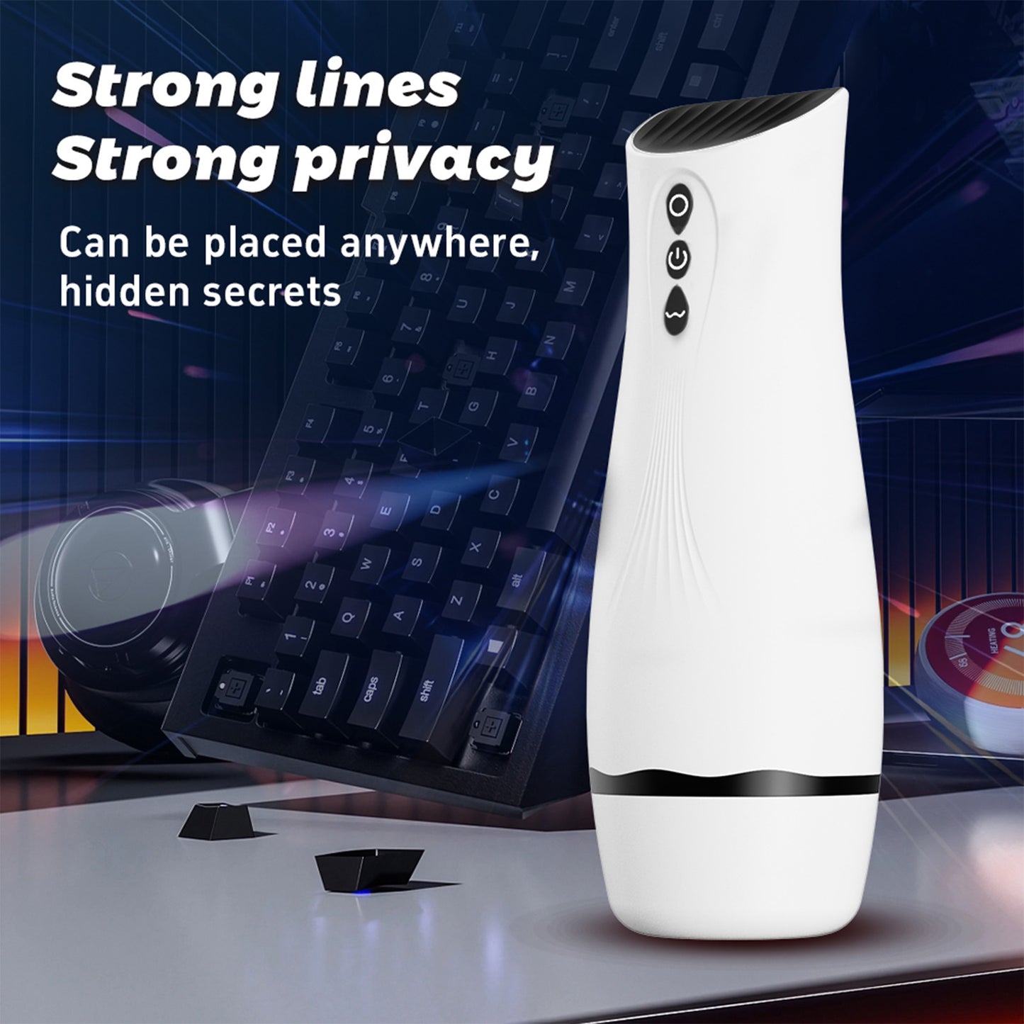 Centerel Automatic Male Masturbator, Male Masturbator Cup with 10 Vibration Modes Adult Sex Toys for Men