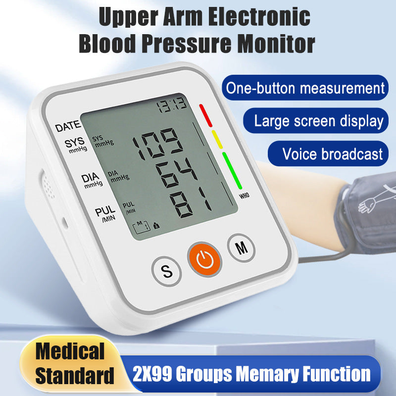 Blood Pressure Monitors for Home Upper Arm Blood Pressure Monitor Bp Machine Blood Pressure Machine Arm Large Cuff(8.7"-16.5" Adjustable), Tensiometro Digital Automatic High Blood Pressure