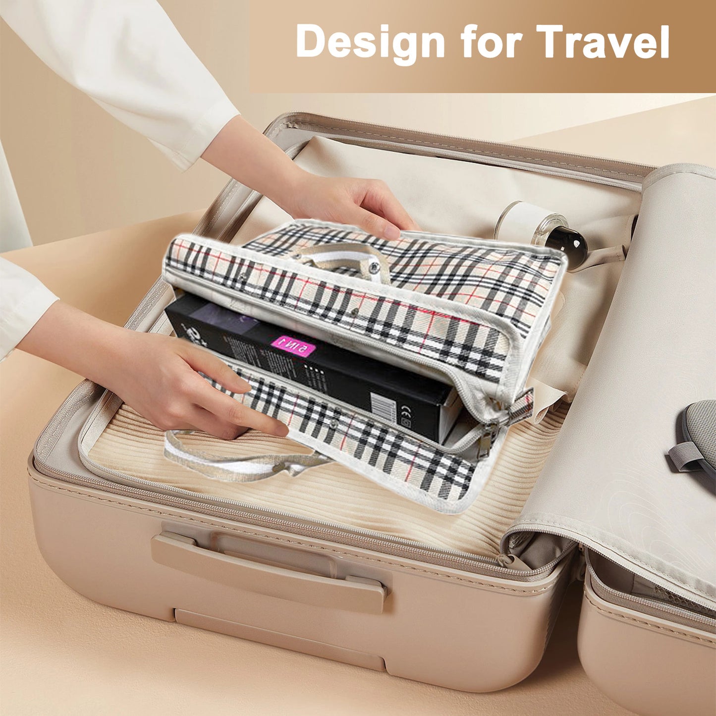 Travel Carrying Bag Compatible with One-Step Hair Dryer/Volumizer/Styler, Hair Tools Storage Bag for Hair Stylist