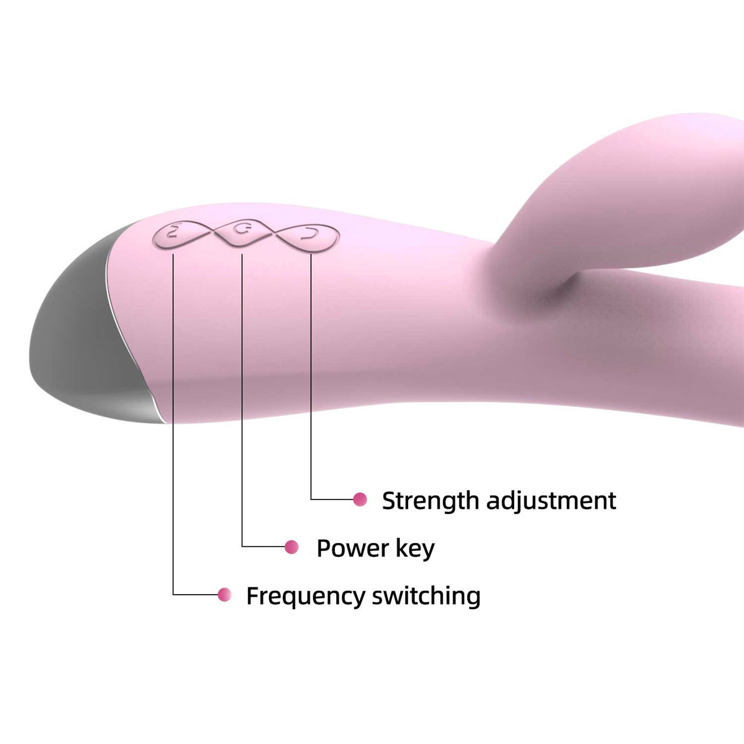 Centerel Rabbit Vibrator with 10 Vibrations & Dual Motors,G Spot Vibrator Adult Sex Toys for Women-Pink