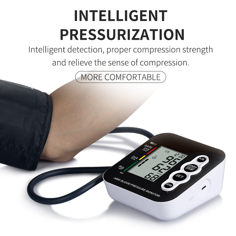 BDUN Blood Pressure Cuff, BP Machine with USB Cable and Battery, Pulse Rate Monitor for Home Use