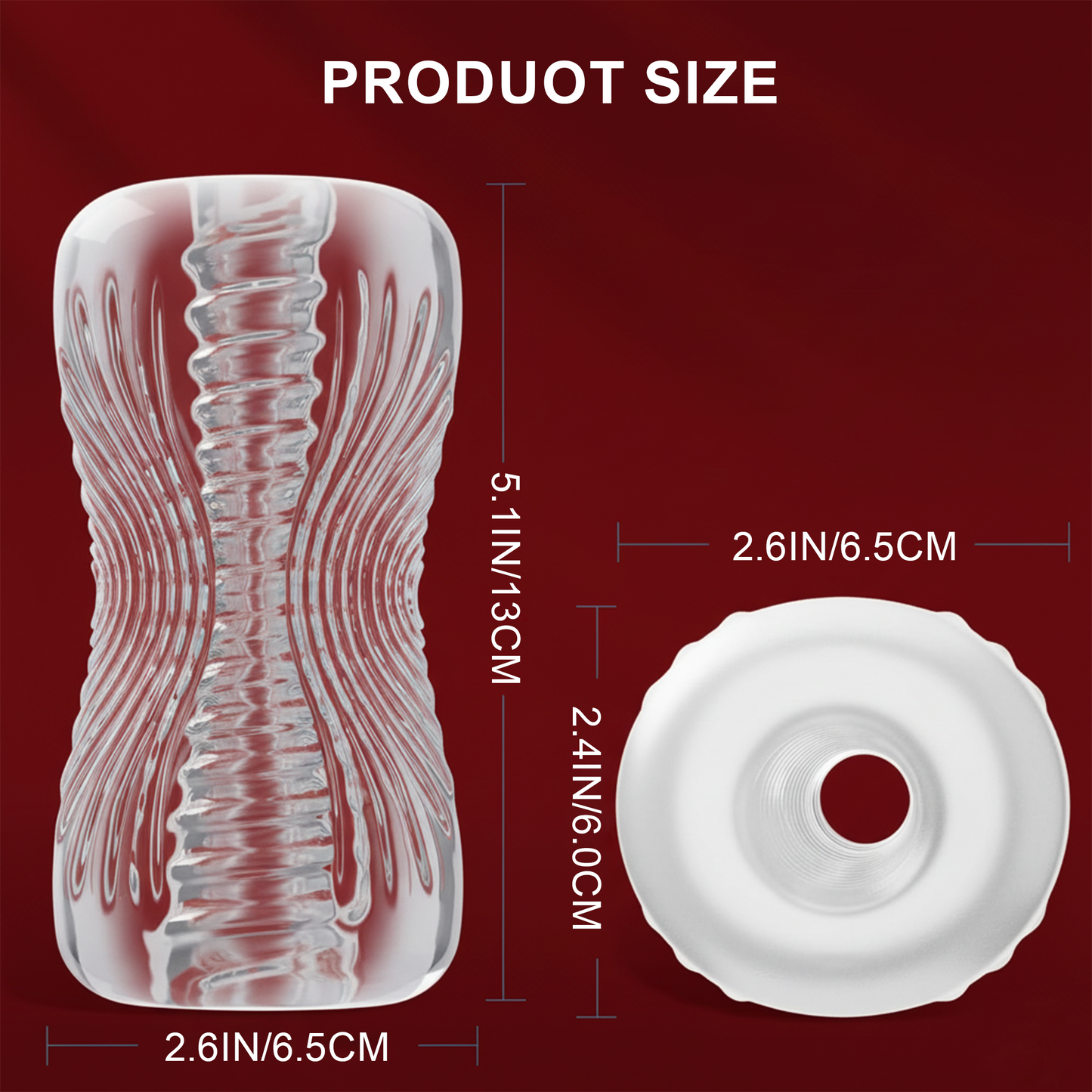 Centerel Male Masturbators Cup Bulge Texture Tunnel Male Masturbators Sex Toys Adult Toys for Men