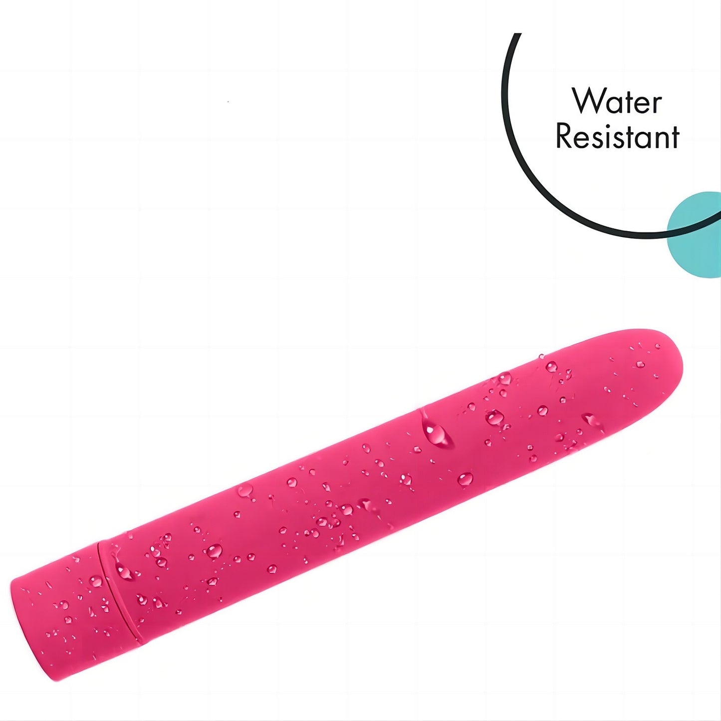 CENTEREL 7" Classic Vibrator 1 Button 10 Functions Water-Resistant Motor Adult Sex Toy-Pink