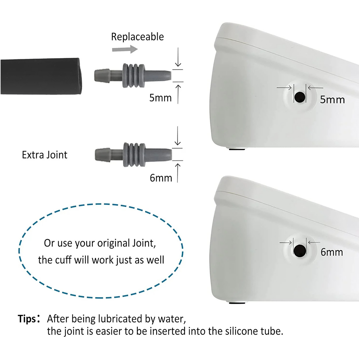 Extra Large Blood Pressure Cuff, Replacement BP Cuff Applicable for 9”-23.6” Big Arm, Compatible with Most BP Monitors