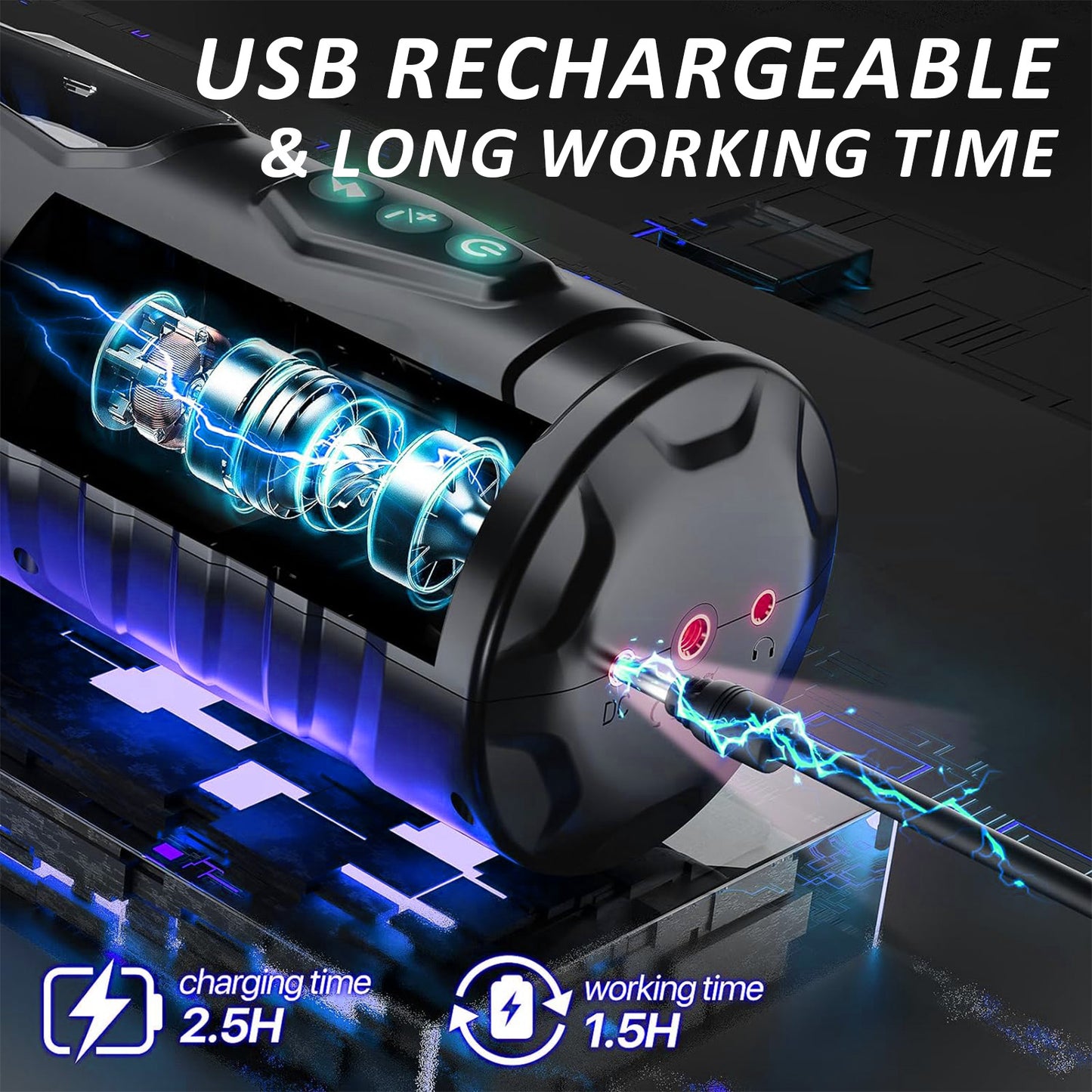 Centerel Automatic Male Masturbator with 7 Thrusting & 7 Rotating Modes Sex Toys for Men