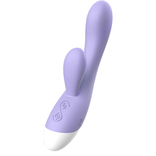 Centerel Rabbit Vibrator G-spot Stimulation Massager with 12 Vibrations Powerful Dual Motors Adult Sex Toys for Women-Purple