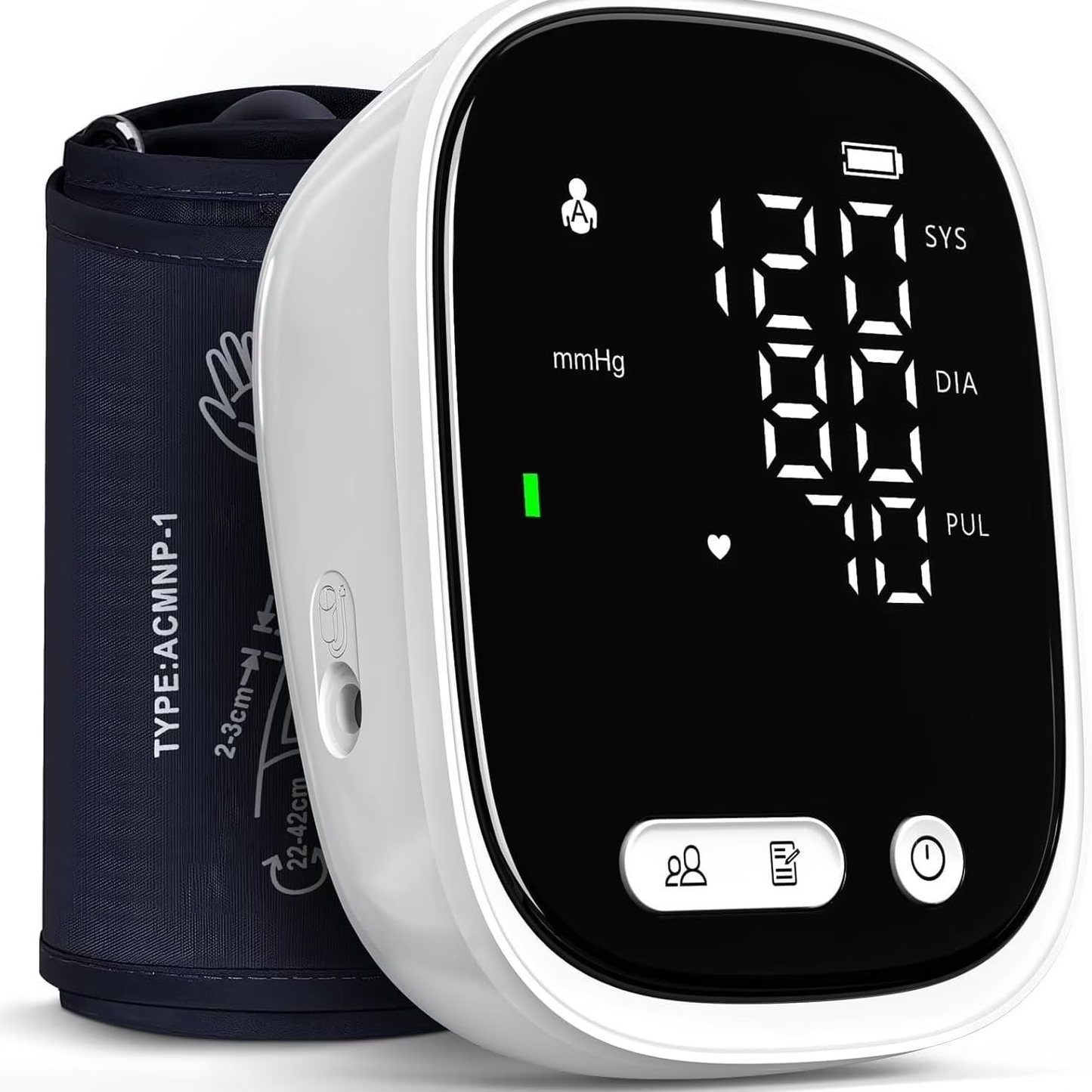 Blood Pressure Monitor FDA Large LED Display BP Machine Adjustable Cuff 12.6-8.7 inch Automatic 90x2 Sets Memory with Carrying Case for Home Use