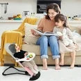 Baby Bouncer, Portable Baby Bouncer Seat, Infant Rocker Chair with 3 Recline Positions for Infants, Pink