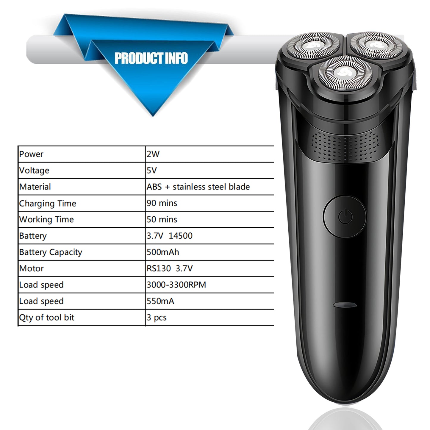 Electric Razor for Men, Electric Face Shavers Rechargeable Shaving, Men's Cordless Razors