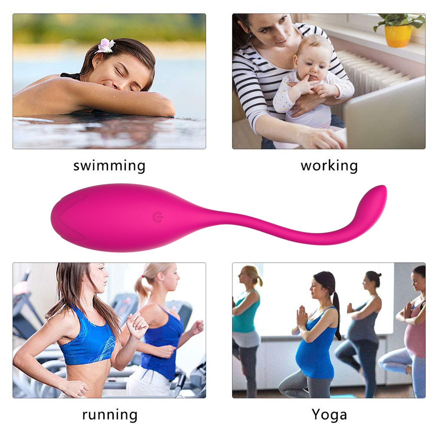 Wireless Remote Control Vibrators Jump Egg Female Clitoral Stimulator Vaginal G-spot Massager Sex Toys for Women(Black)