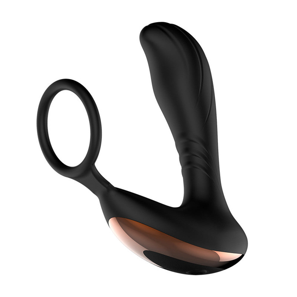 CENTEREL Penis Ring Anal Plug Massager with 10 Vibration Modes Prostate Massager Remote Control, G-spot vibrator for Men Women Couples