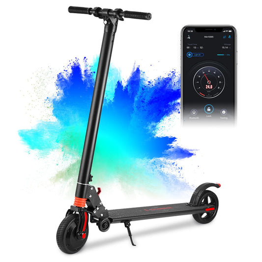 DAZU Electric Scooter for Adults, 19 MPH and 25 Miles Long-Range, 300W Motor Folding Electric Scooter for Adults and Teens