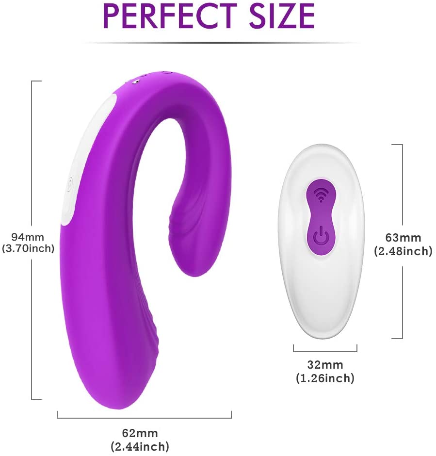 CENTEREL Vibrator G-spot 9 Powerful Vibration Modes Rechargeable Vibrator Wireless Remote Control Massager for Women Couples-Violet