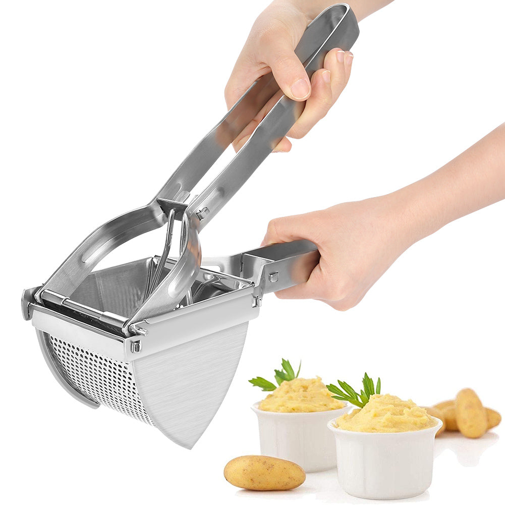 Potato Crusher Stainless Steel Vegetable Potato Masher Ricer Fruit Juicer Press Mincer