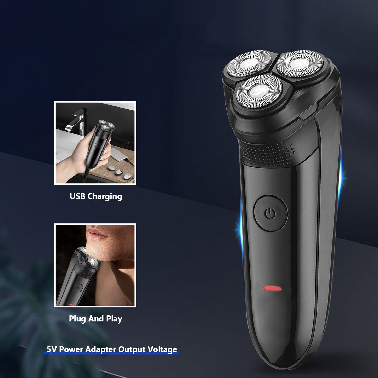 Electric Razor for Men, Electric Face Shavers Rechargeable Shaving, Men's Cordless Razors