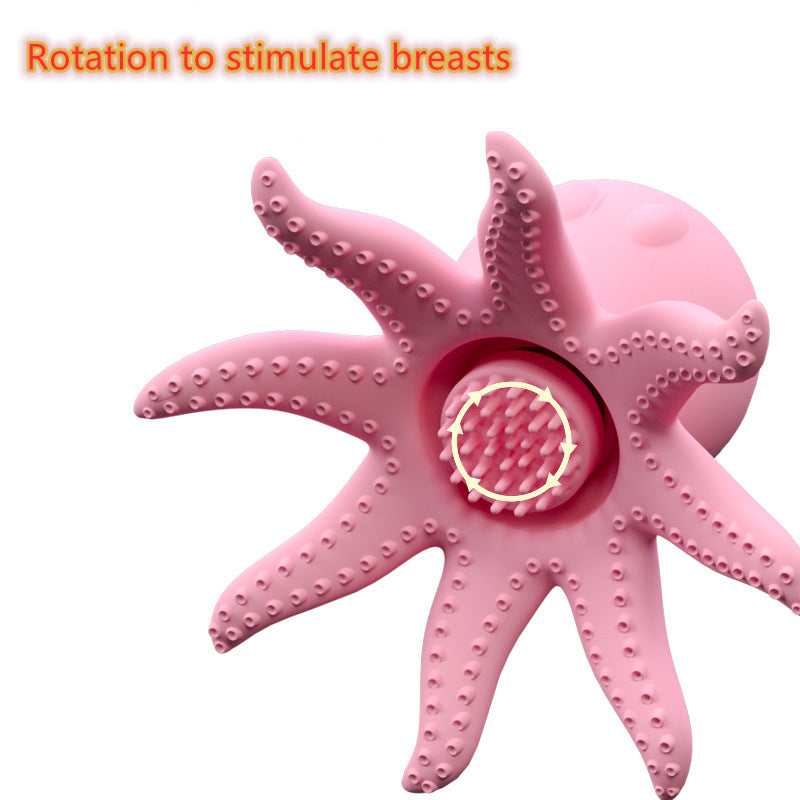 Female Breast Vibrator Has 5 Modes, Breast Stimulator Breast G Spot Vibrator Small Octopus Nipple Massager