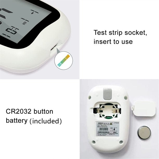 BDUN Blood Glucose Monitor Kit, Blood Glucose Meter Glucometer Kit Code Free Diabetes Test Blood Sugar Monitor with 50 Glucometer Strips, 50 Lancets, Lancing Device, Carrying Case