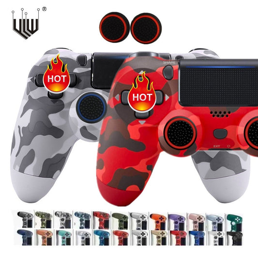 24Colors Bluetooth Double Vibration Controller For PS4 PS3 Wireless Gamepad Joystick For PS4 Games Console USB 6Axis Joypad