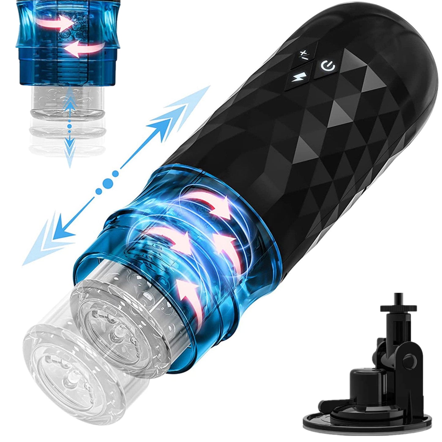 Centerel Automatic Male Masturbators Cup Sex Toys with 7 Rotating & 3 Thrusting Modes One-click Orgasm Masturbator Sex Toys for Men