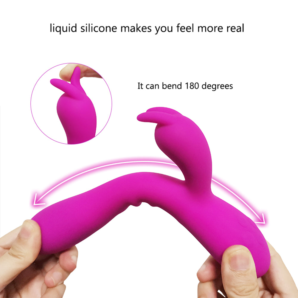 Centerel Rabbit Vibrator Sex Toys Dildo with Heating & 16 Vibration Modes,G-Spot Clitoral Vibrator for Women Couple