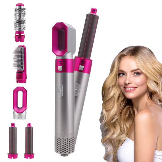 Elecsop 5 in 1 Hair Blower Brush Hair dryer, Electric Ceramic Hair Comb Rotating Hot Air Brush for All Hairstyle