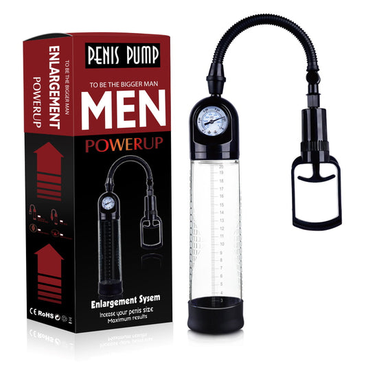 Centerel Vacuum Penis Pump Manual Penis Enlarger for Male Erection & Enhancement, Penis Massage & Stimulation Device