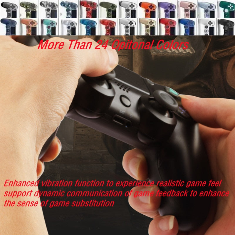 30Colors Bluetooth Double Vibration Controller For PS4 PS3 Wireless Gamepad Joystick For PS4 Game Console 6Axis Joypad Share Key