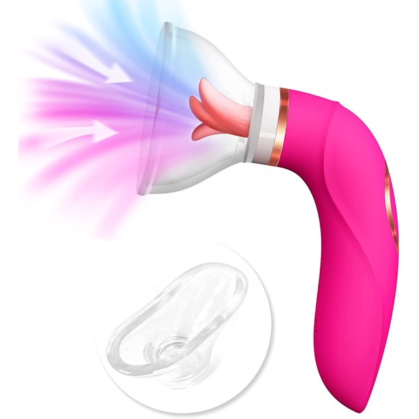 3 in 1 Vibrator with 8 Sucking Modes 5 Licking Tongue and 10 Vibrating Modes, G-spot Nipples Vagina Stimulator Adult Sex Toy for Women Couples