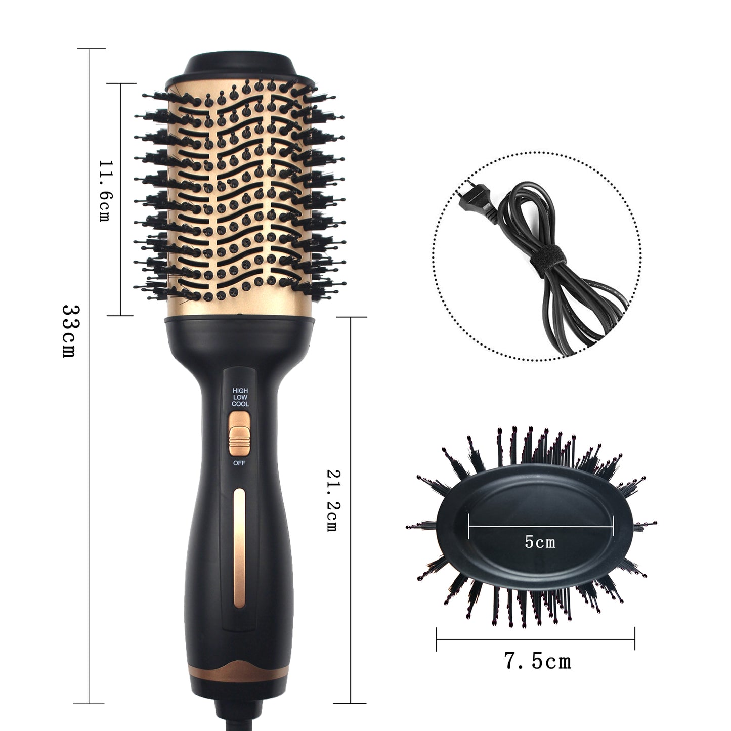 Hair Dryer Brush, Upgraded 4 in 1 Blow Dryer Brush and Styler Volumizer, Hot Air Brush for All Hair Types