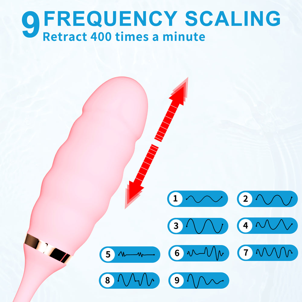 Centerel 2 In 1 Vibrator Tongue Licking & Vibrating Egg Clit Stimulator Adults Sex Toys for Women Couples