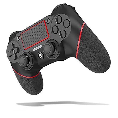 CZN Replacement for PS4 Controller, Compatible with PS4/Pro/Slim, Gamepad/Joystick Intended for Wireless PS4 Controller (red)