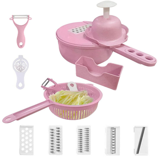 Vegetable Chopper 12 in 1 Food Slicer With Container Veggie Chopper vegetable cutter Vegetable Slicer Kitchen Gadgets, Food Chopper Manual Slicer For Kitchen