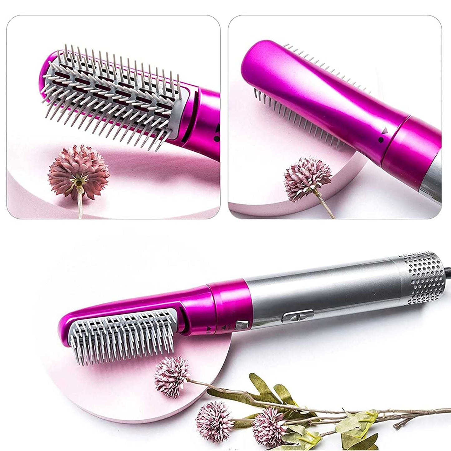 5 in 1 Hair Blower, Hot Air Brush Styler And Volumizer, Hair Straightener Curler Comb