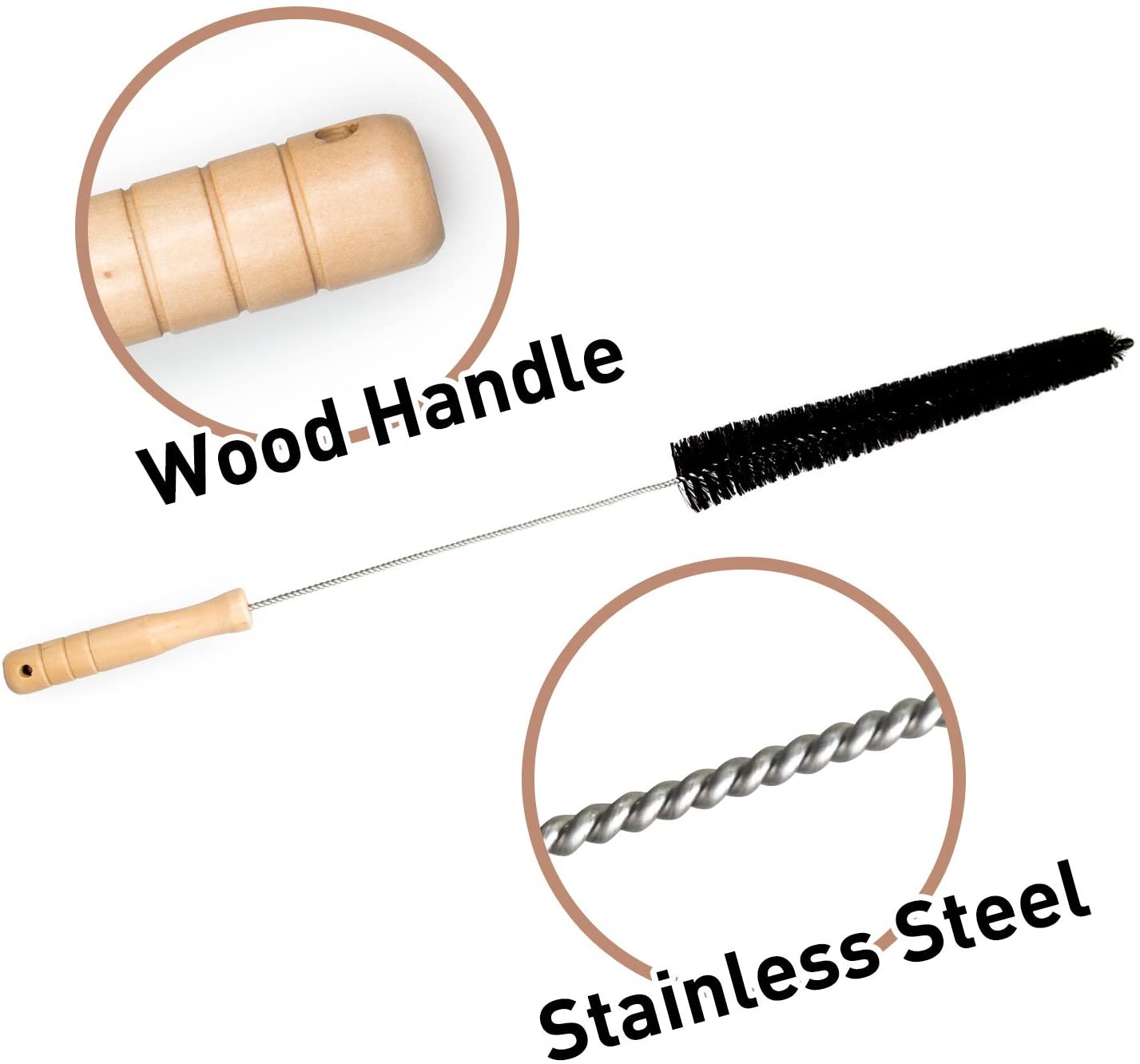 2 Pack Dryer Vent Cleaner Kit Dryer Lint Brush Vent Trap Cleaner Long Flexible Refrigerator Coil Brush Household Cleaning Brushes