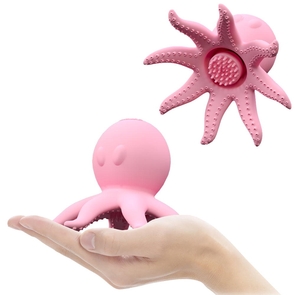 Female Breast Vibrator Has 5 Modes, Breast Stimulator Breast G Spot Vibrator Small Octopus Nipple Massager