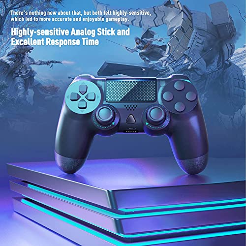 YCCTEAM Wireless Game Controller Compatible with PS4/PS4 Slim with Enhanced Dual Vibration/Analog Sticks/6-Axis Motion Sensor